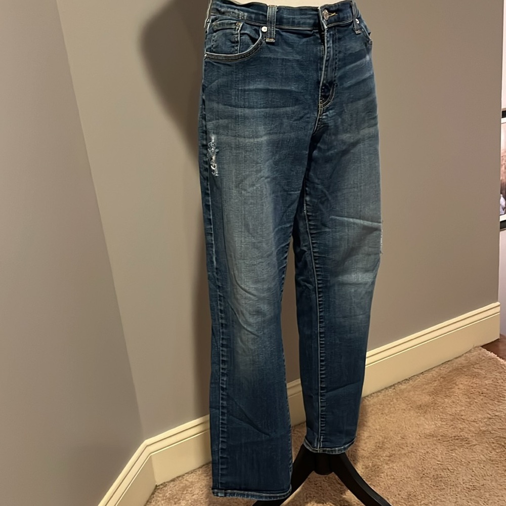Just Black Blue Straight Leg Jeans